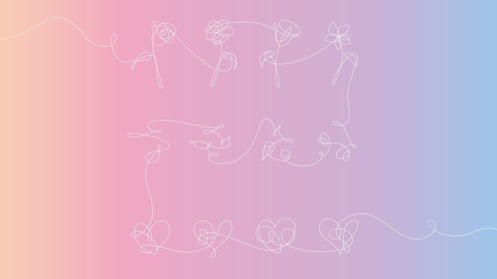 BTS Love yourself фон