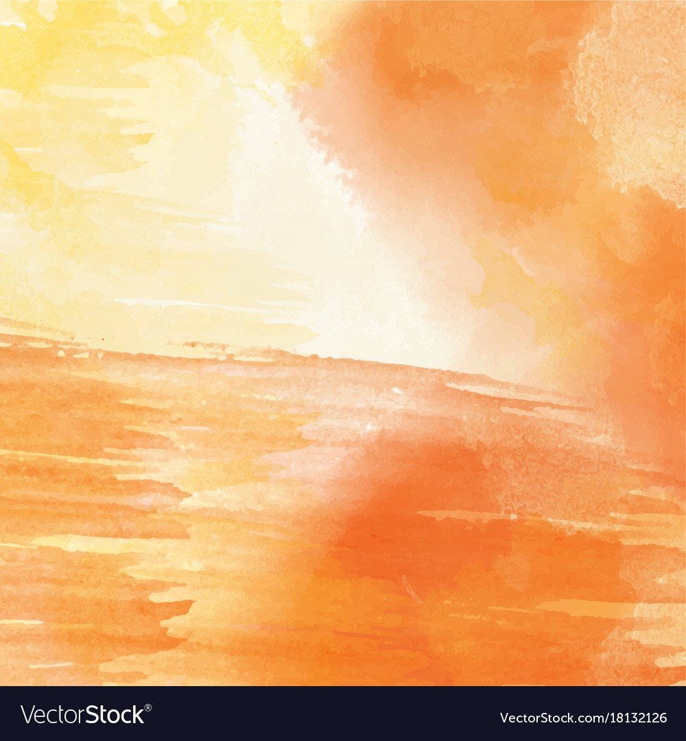Акварель оранжево коричневый фон