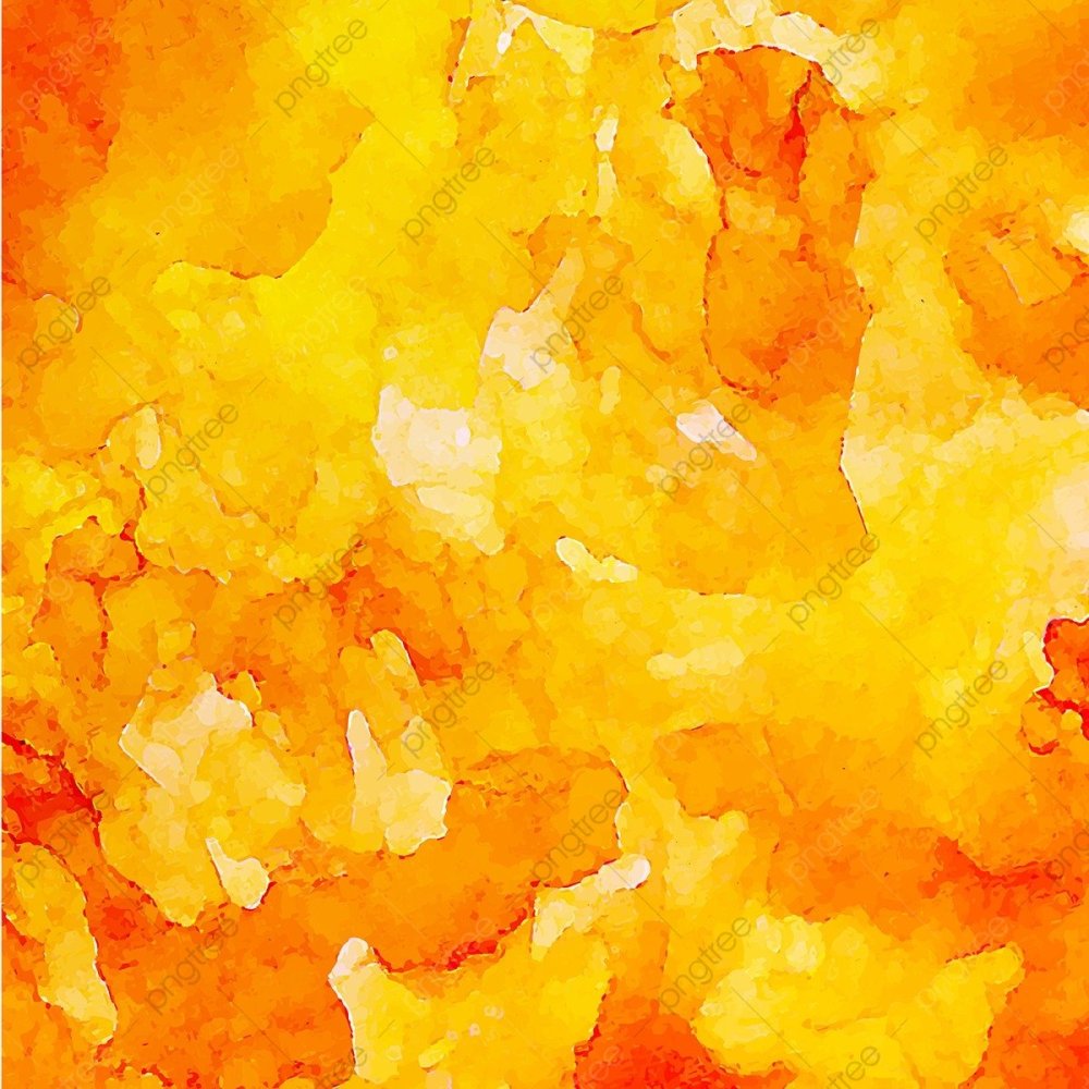 Акварель желто оранжевая