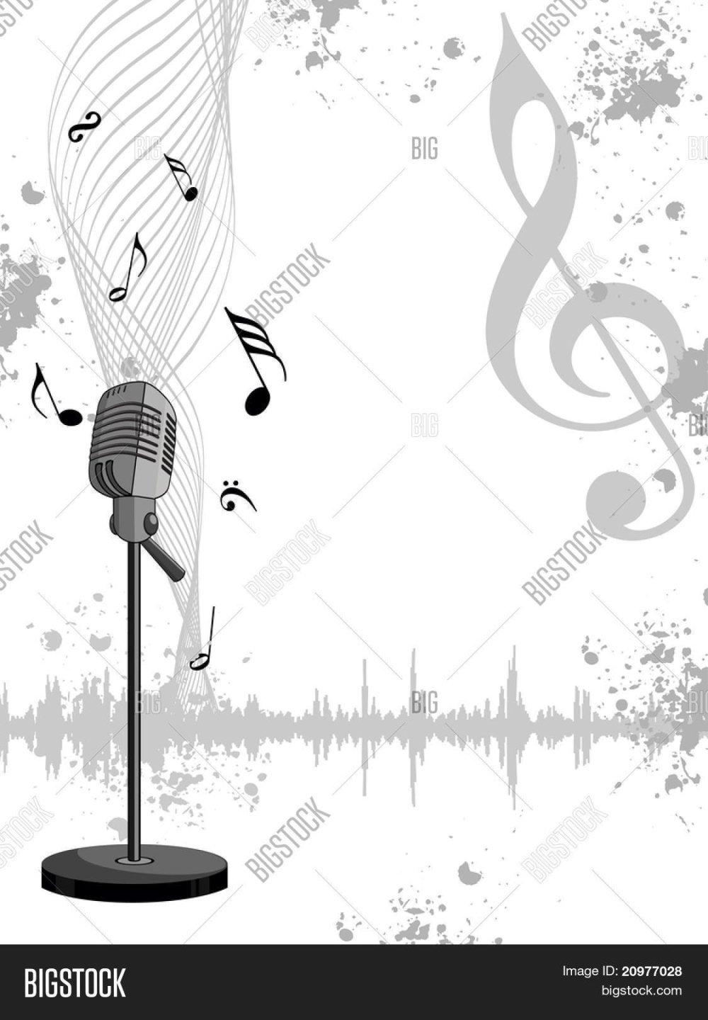 Фон музыкальный вокал