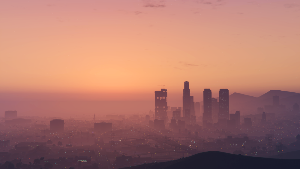 Фон города Лос Сантос ГТА 5