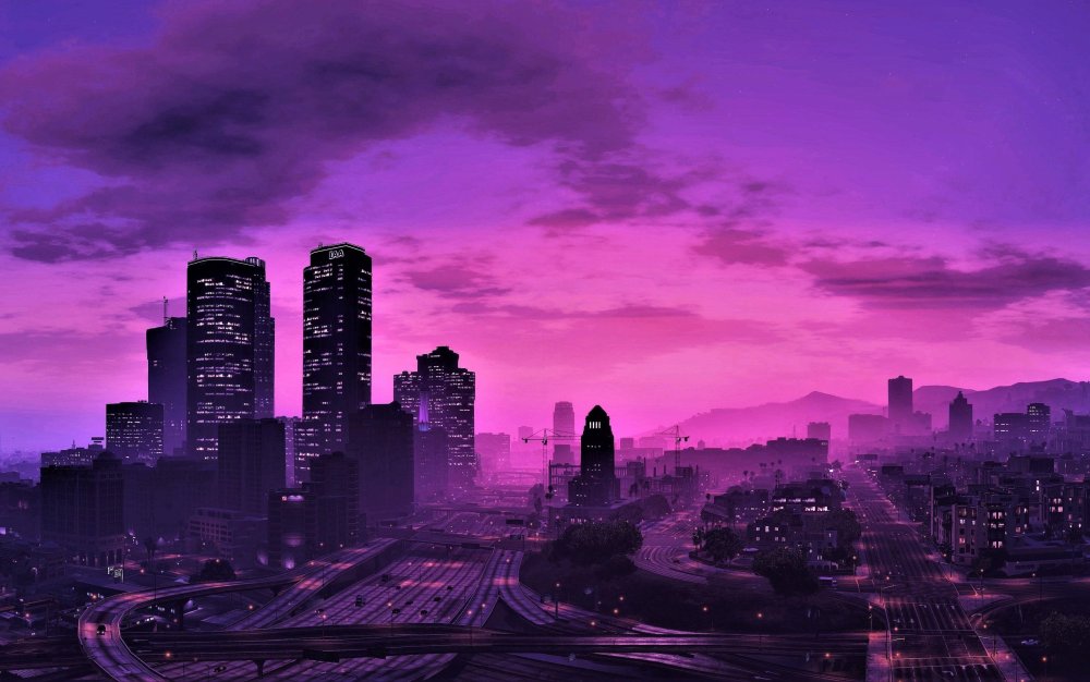 Фиолетовый Найт Сити