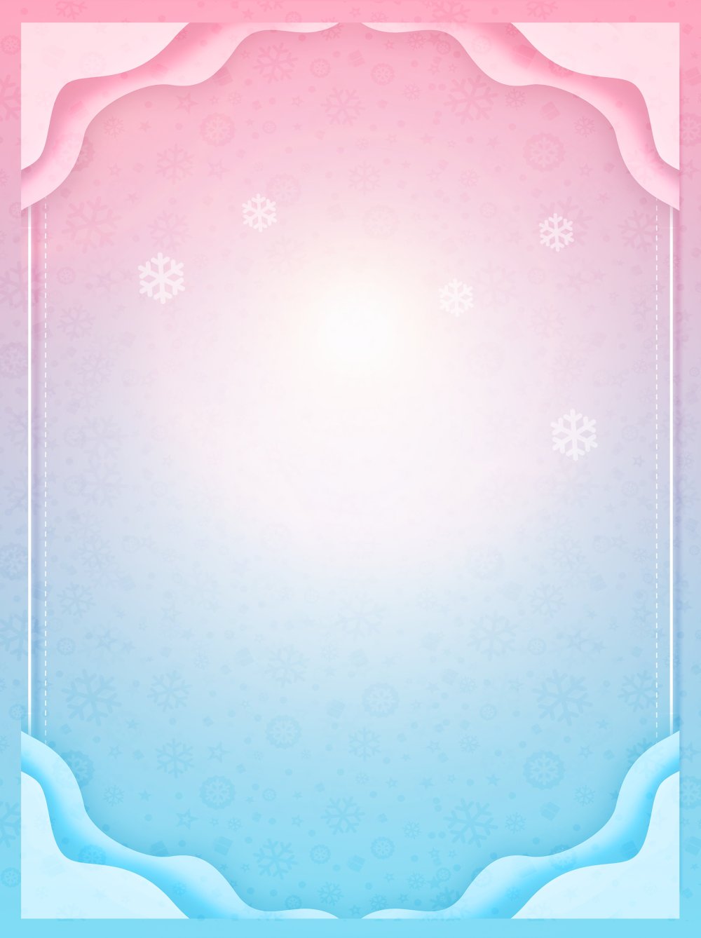 Рамка розово голубая