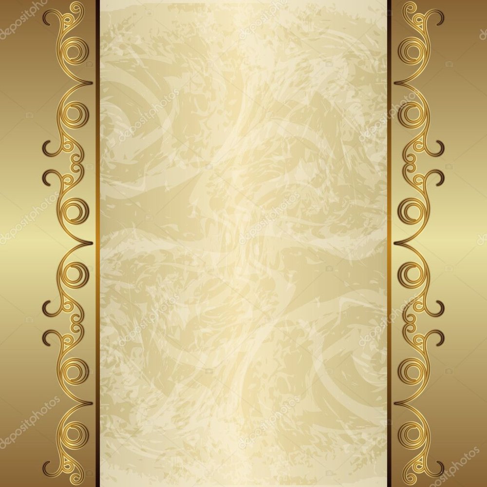 Рамка для портфолио в золотистых тонах