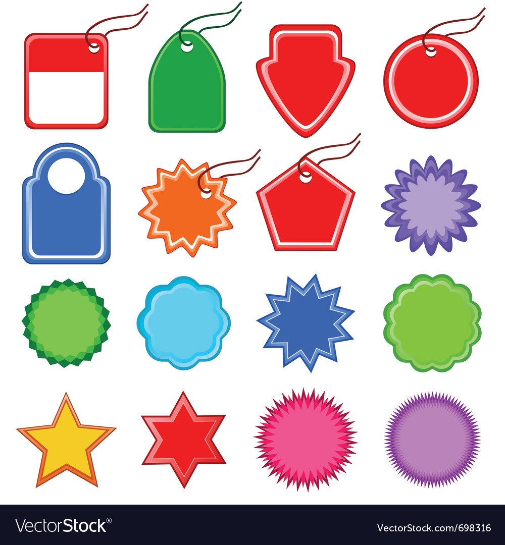 Ценники в виде цветочков