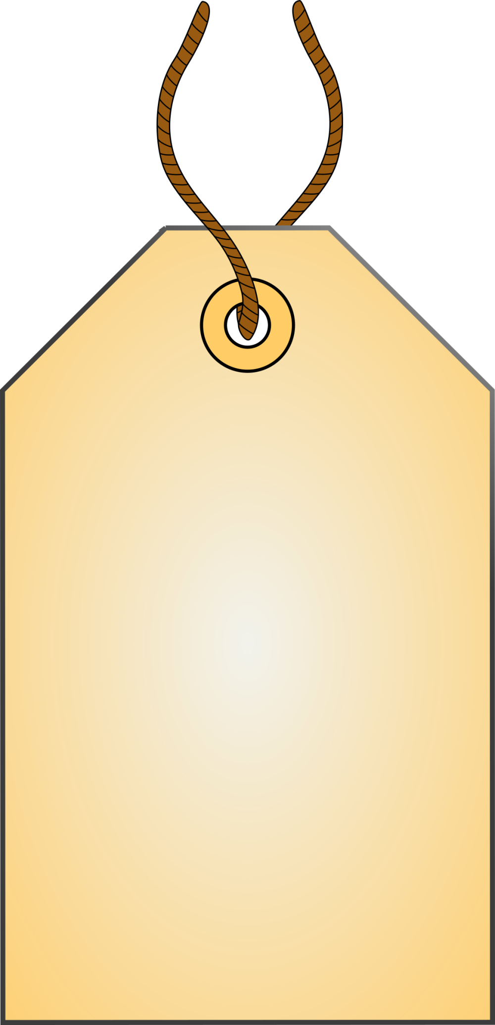 Этикетка на веревке