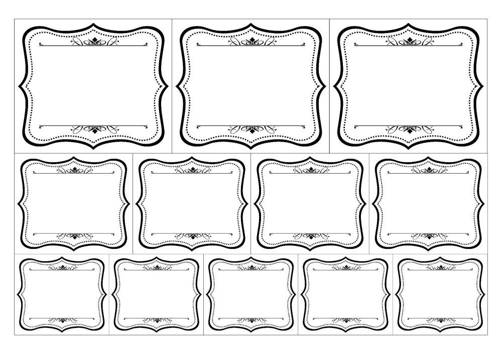 Этикетки для заготовок