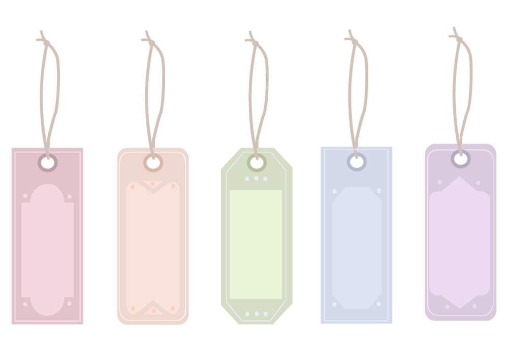 Бирка для надписи вектор