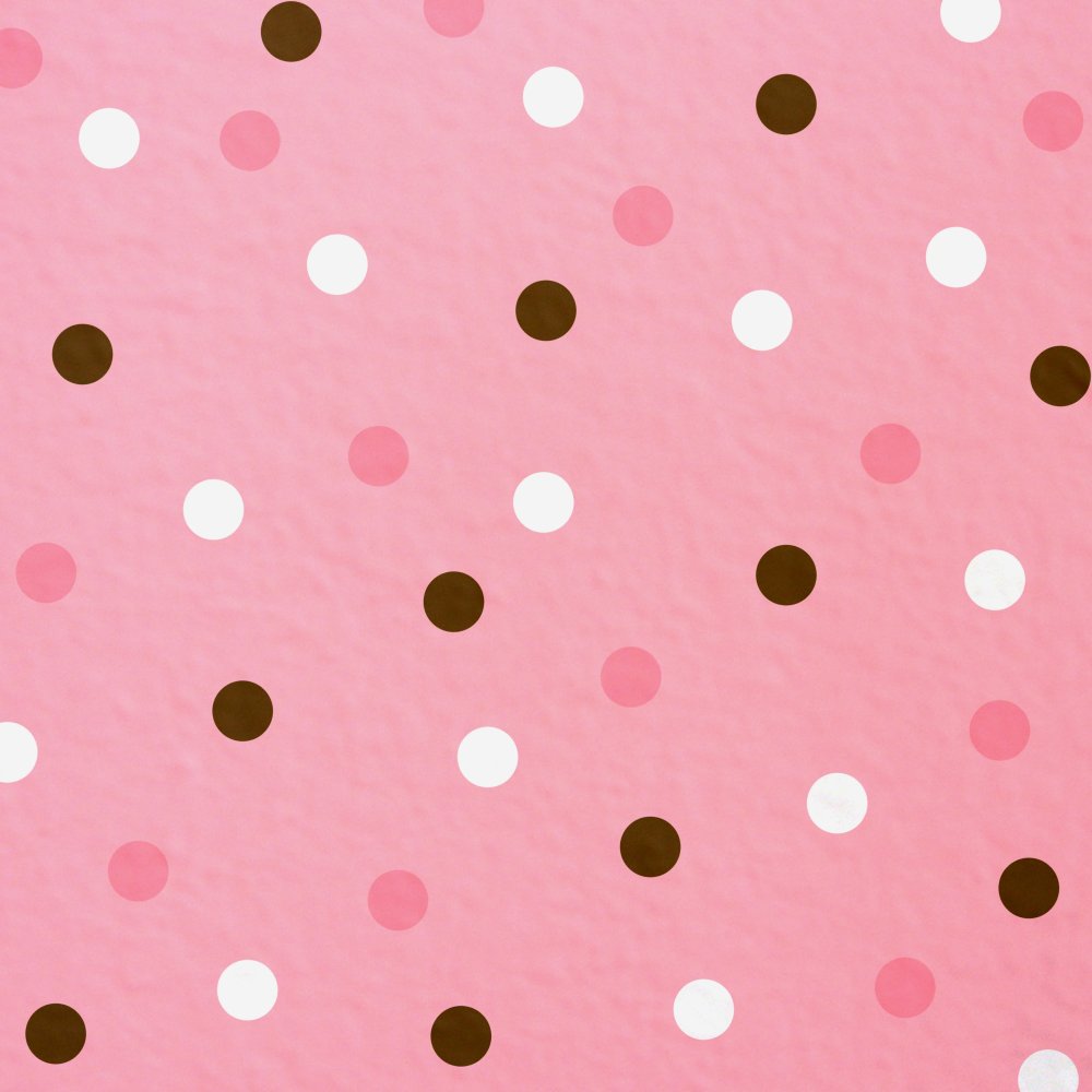 Розовый фон в горошек