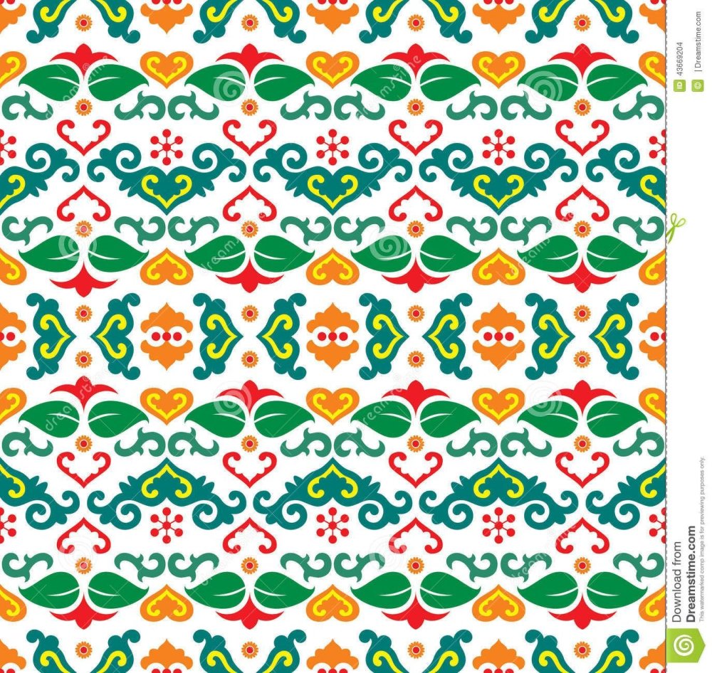 Зеленый фон с узорами