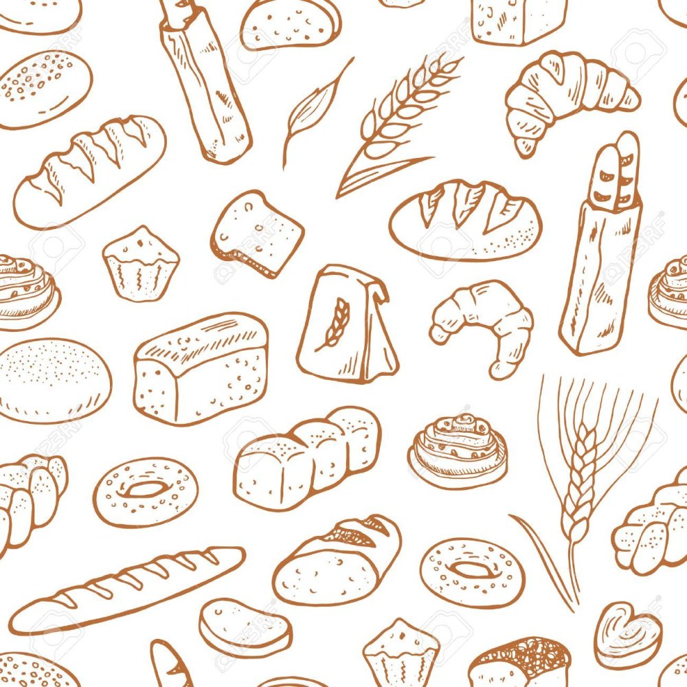 Хлеб на деревянном фоне