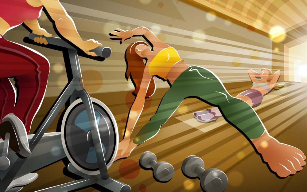 Спортивный фон фитнес