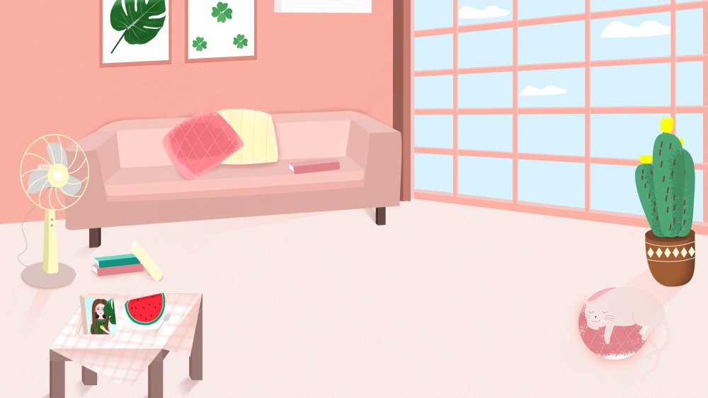 Фон комнаты мультяшный