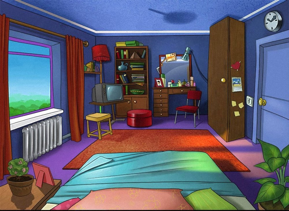 Дом Симпсонов комнаты