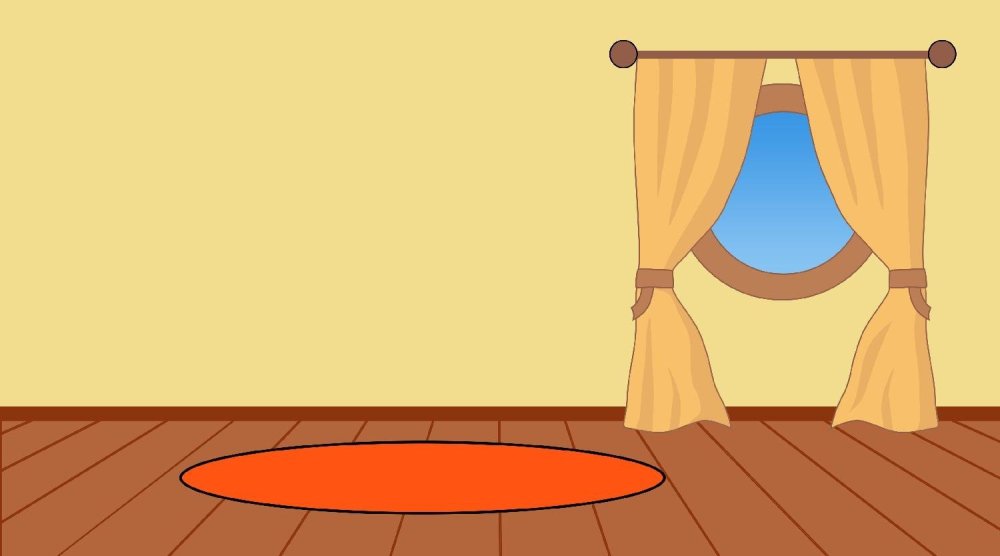 Пустая комната мультяшная