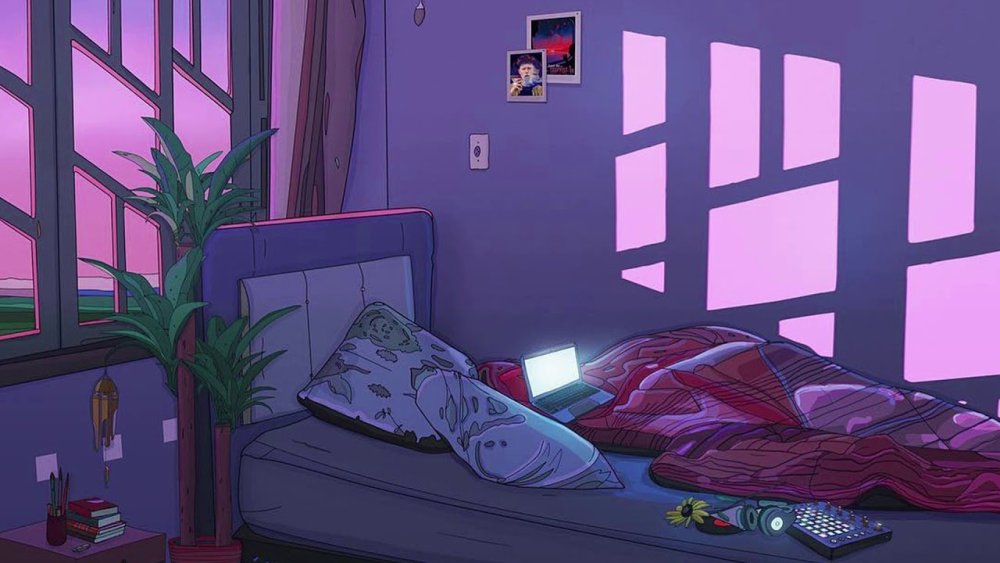 Окно с комнаты мультяшное