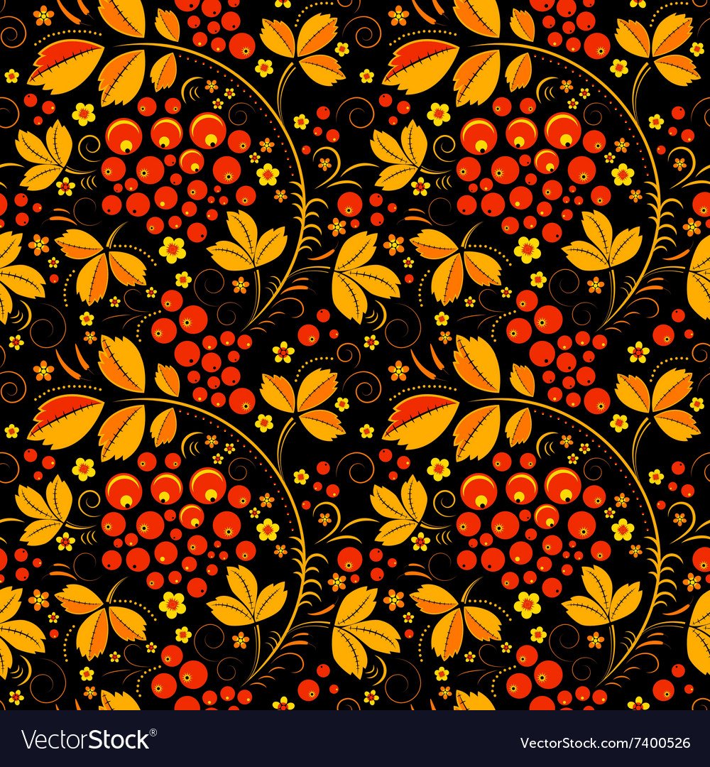 Хохлома бесшовная