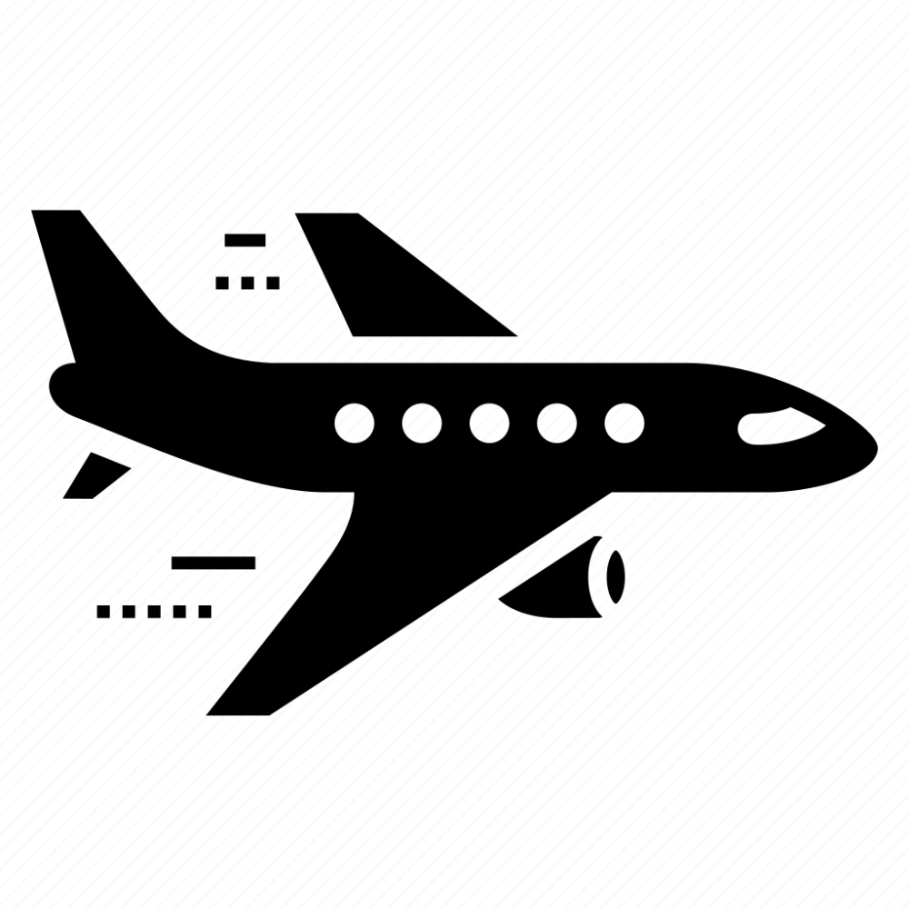 Самолет сбоку иконка