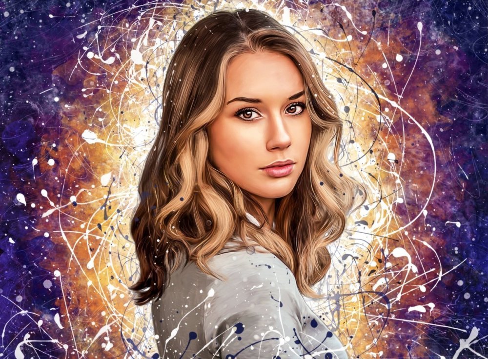 Печать портрета на холсте