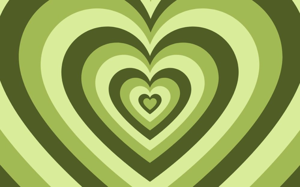 Зеленое сердце Эстетика