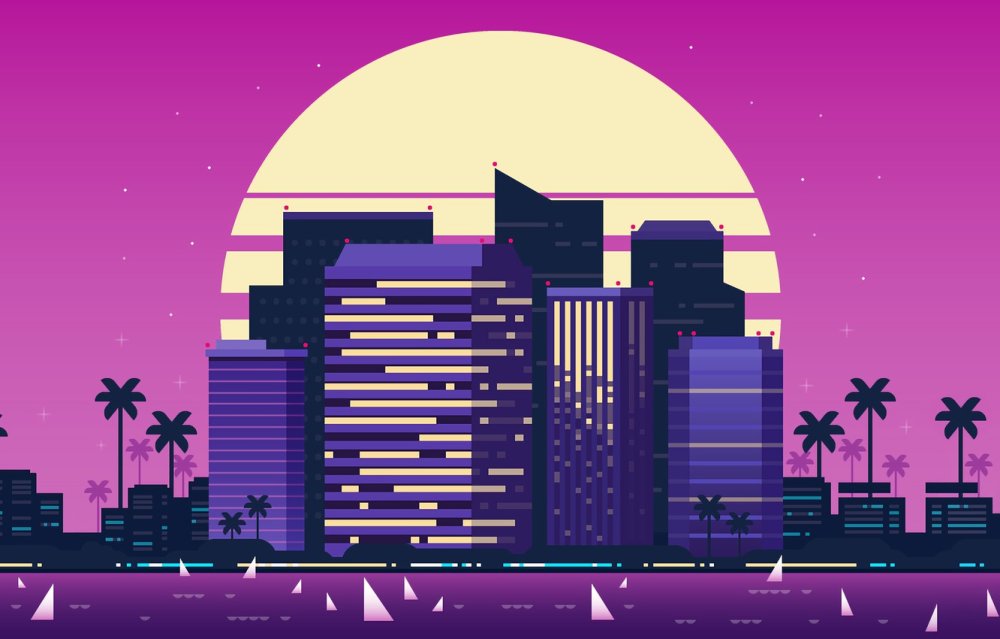 Майами восьмидесятые ретровейв