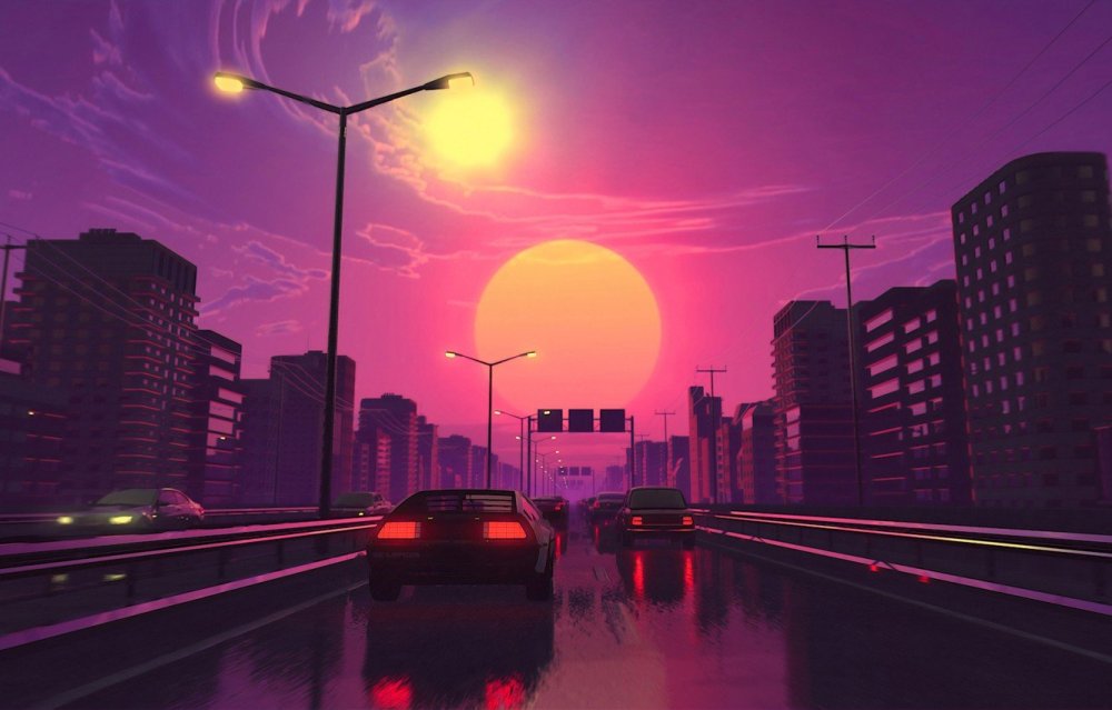 Лос Анджелес ретровейв 4к