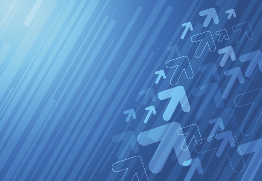 Синий фон со стрелками