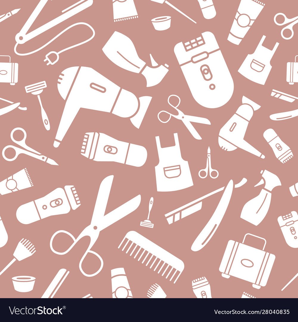 Фон парикмахер вектор