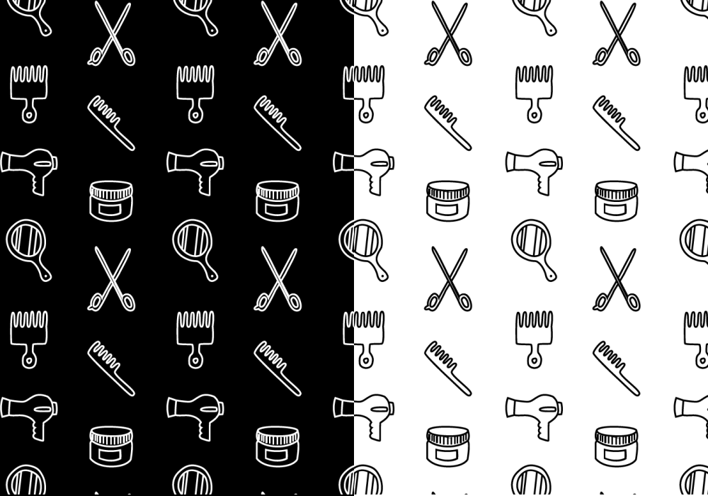 Паттерн парикмахерские инструменты