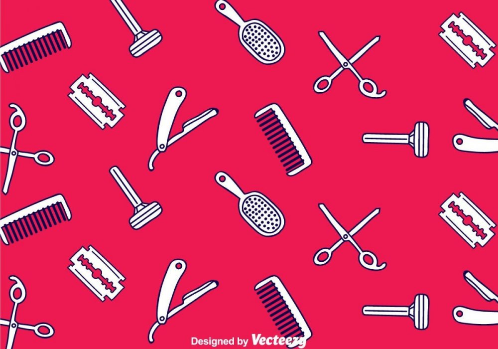 Паттерн салон красоты вектор