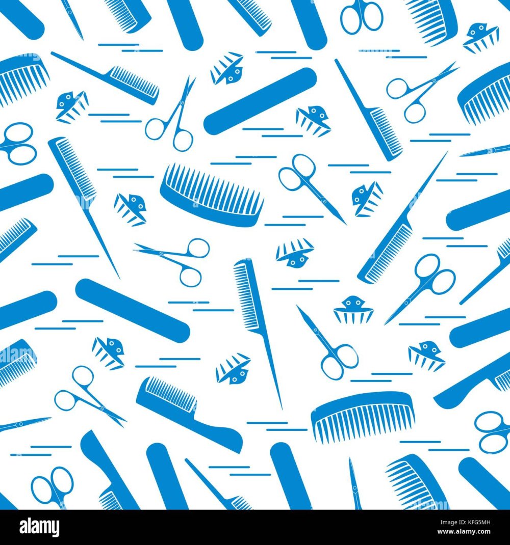 Рамка с ножницами и расческой