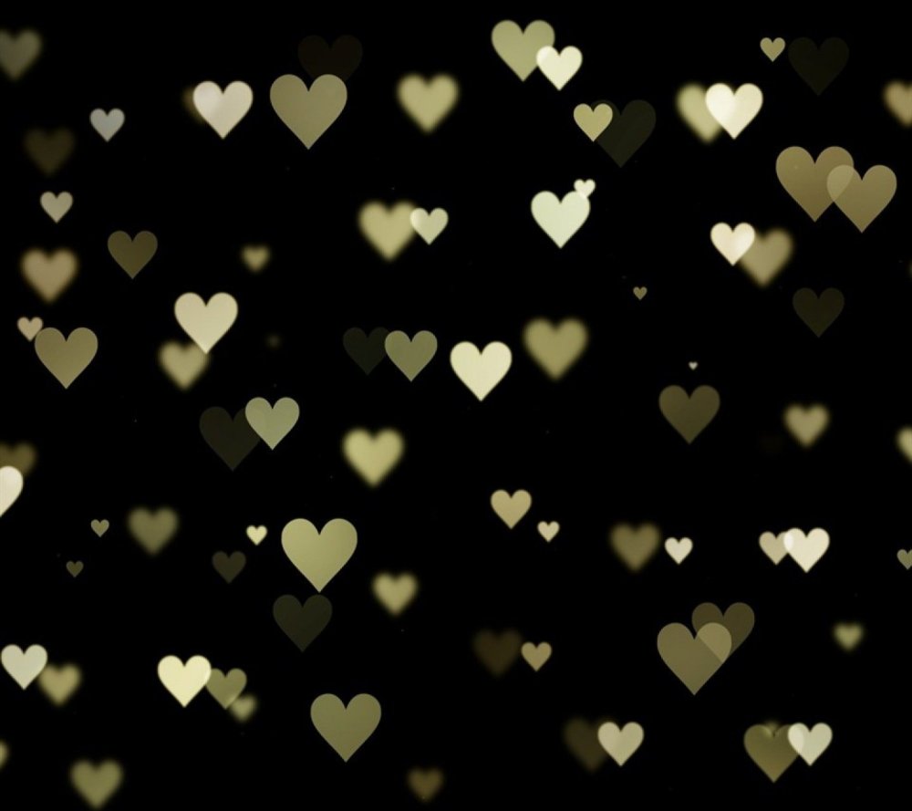 Сердечко на черном фоне