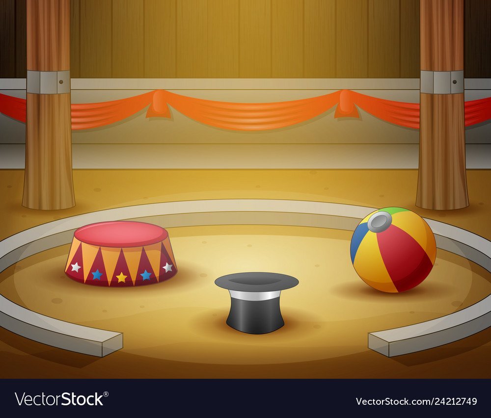 Арена цирка мультяшная