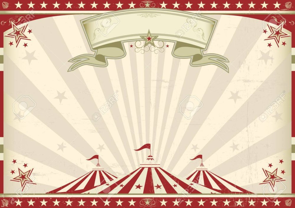 Винтажная рамка цирк