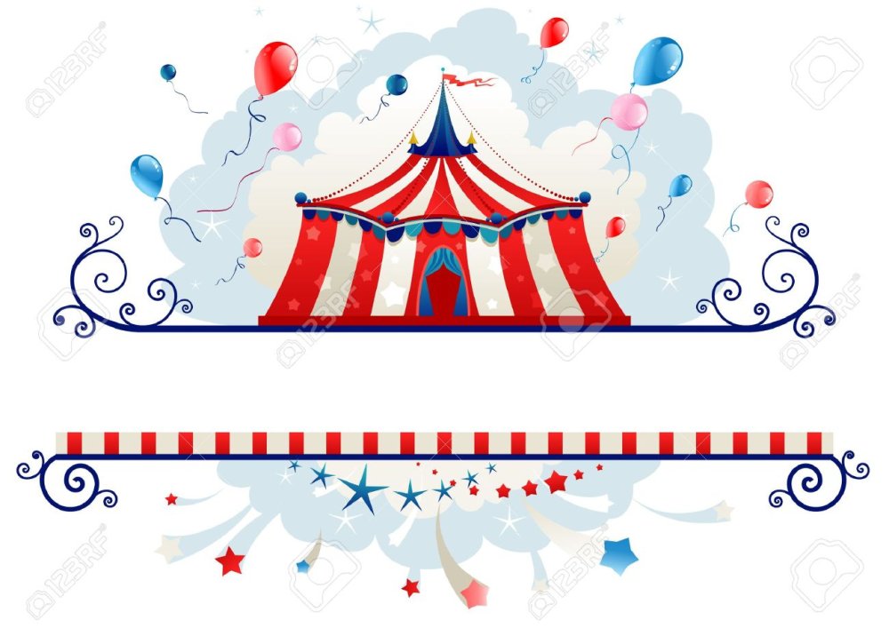 Цирк рамка вектор