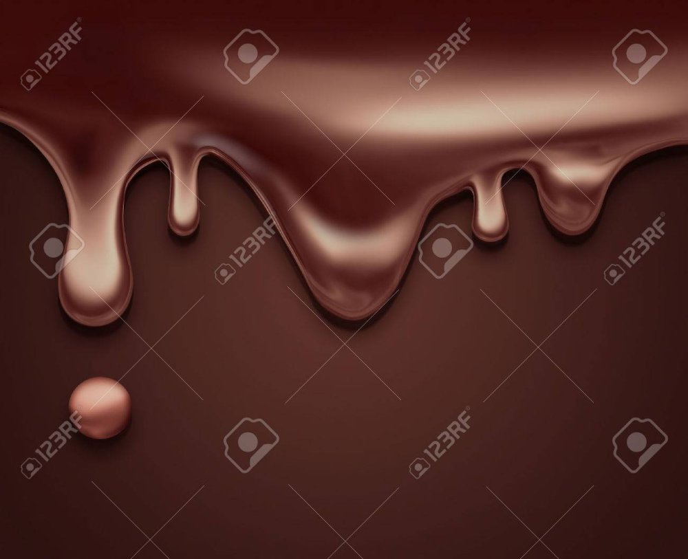 Стекающий шоколад