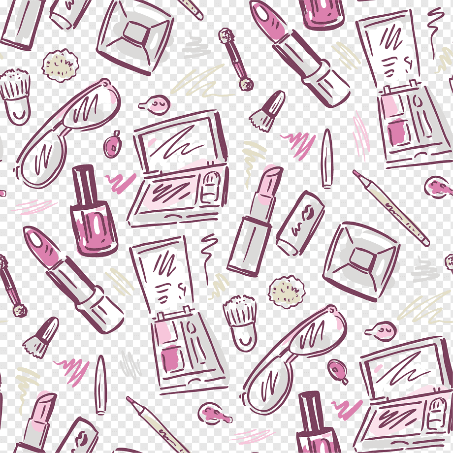 Бесшовный узор косметика