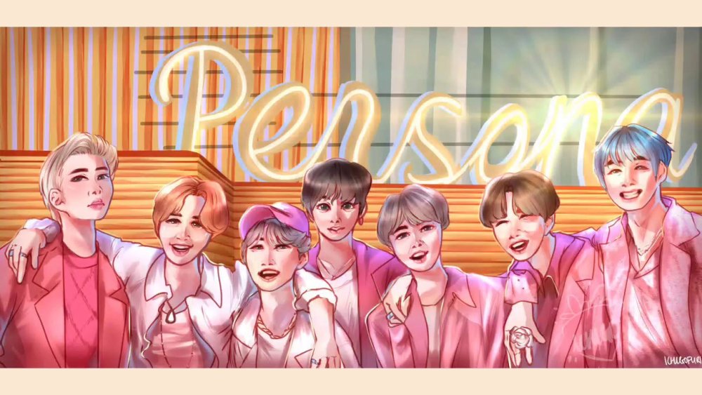 БТС аниме boy with Luv