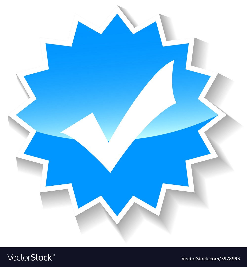 Галочка на белом фоне