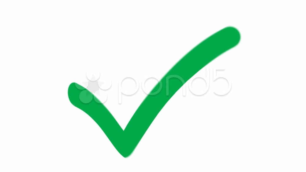 Синяя галочка символ