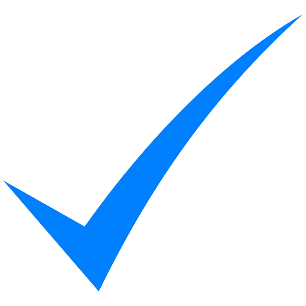 Синяя галочка svg