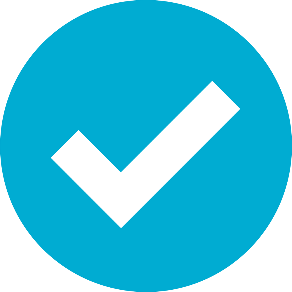 Зеленая табличка с галочкой