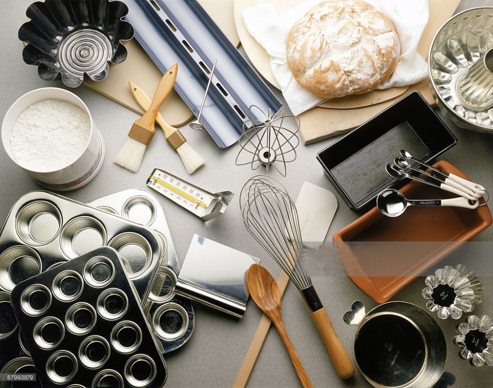 Бесшовный фон кухонная утварь