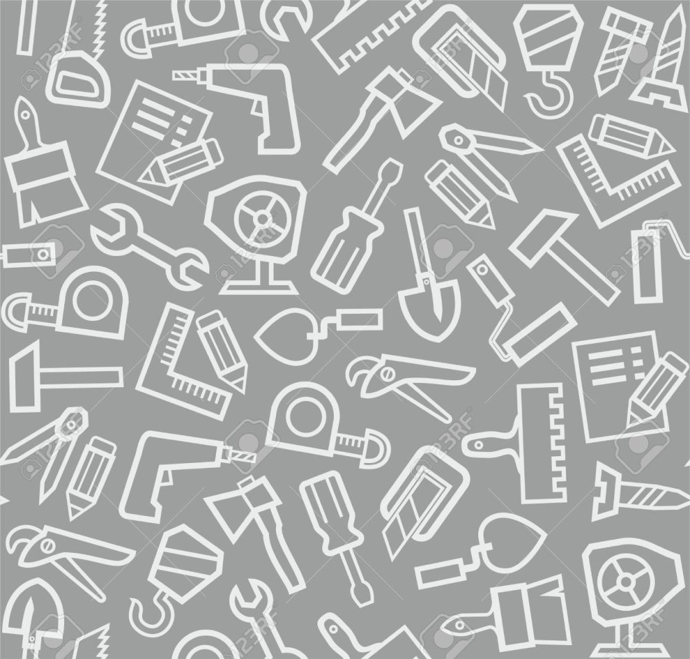 Строительные инструменты фон вектор