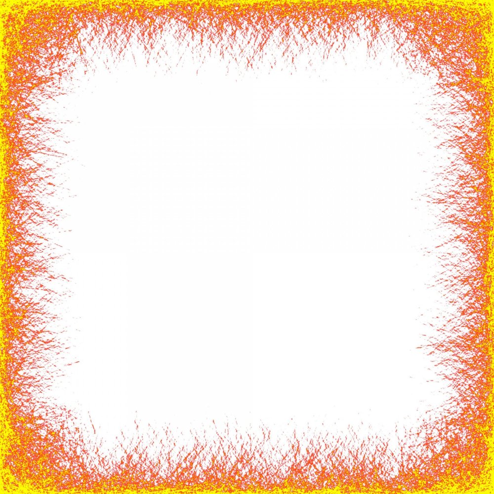 Оранжевая рамка для фотошопа