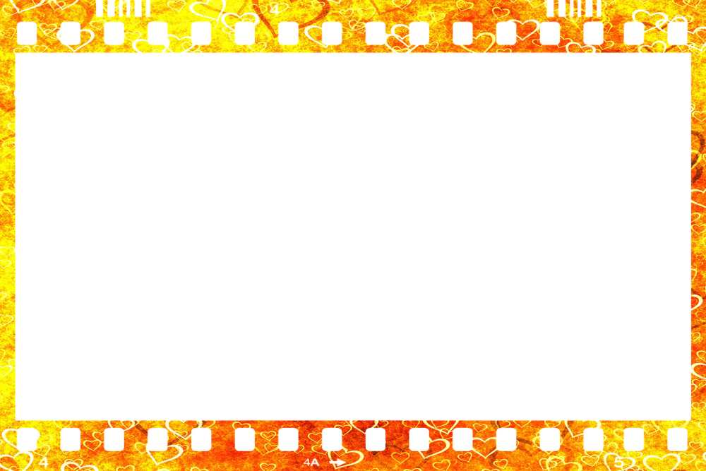 Желтая рамка для фотошопа