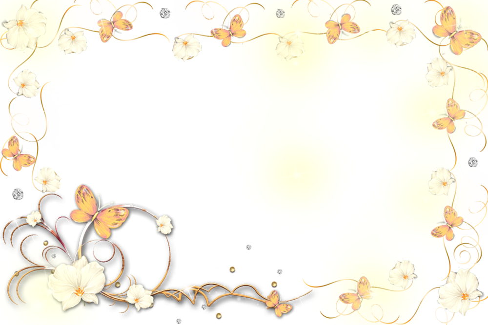 Красивая рамочка на прозрачном фоне