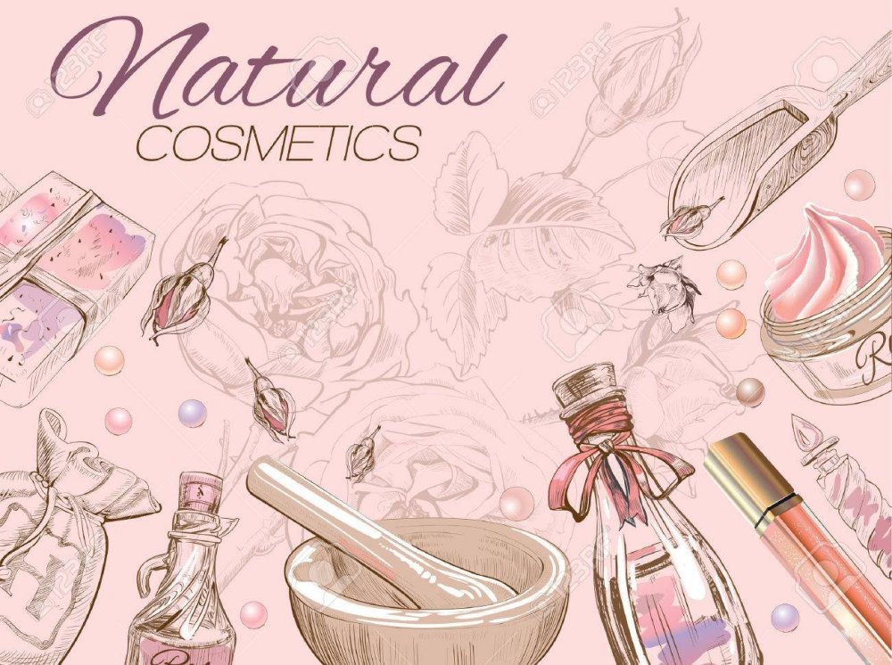 Фон для логотипа магазина косметики