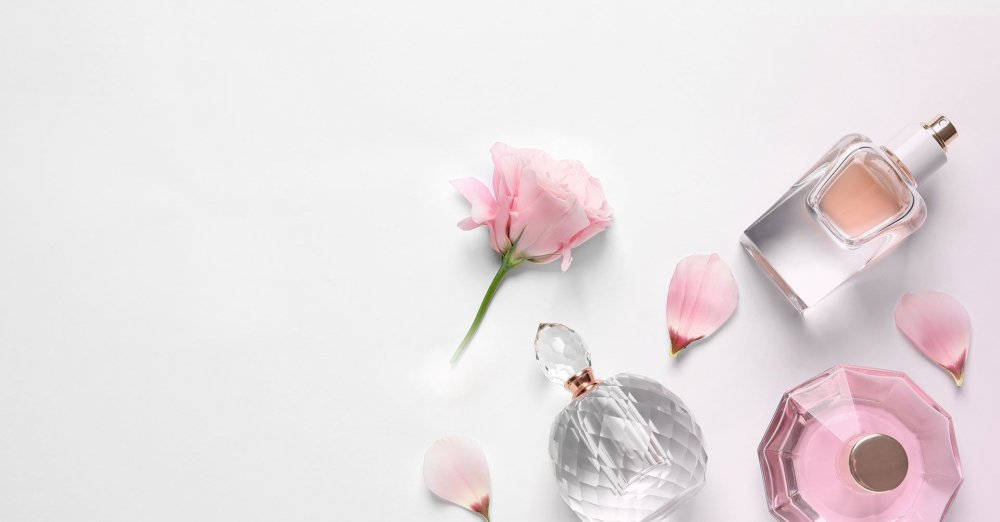 Флакон духов вид сверху