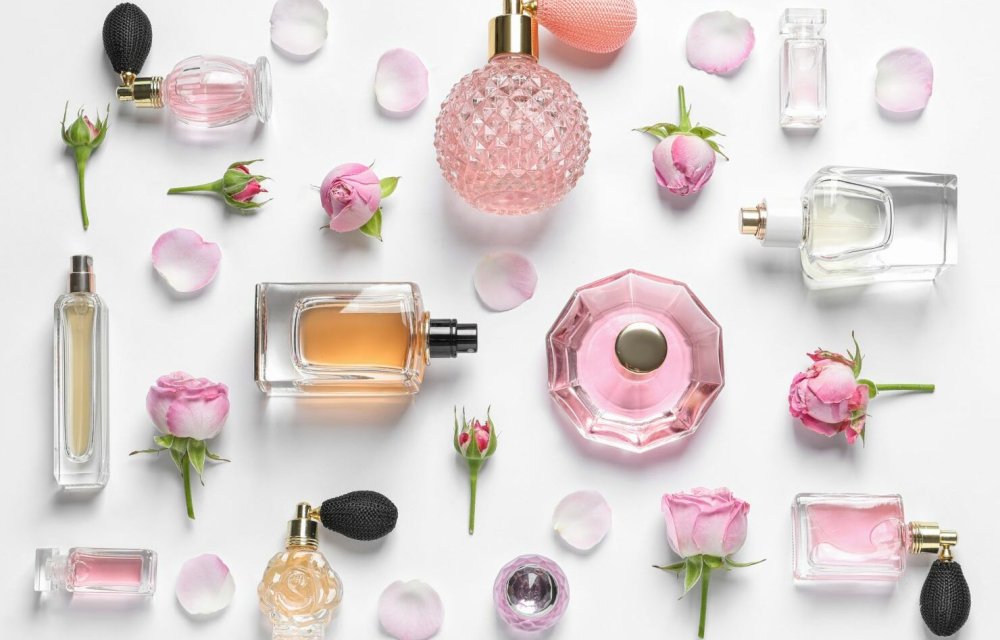 Флакон духов вид сверху